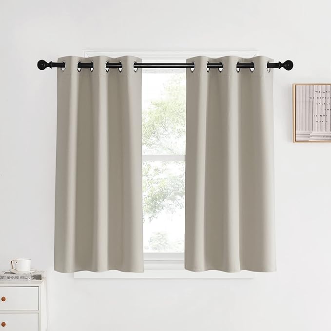 NICETOWN Room Darkening Short Curtain Panels by NICETOWN