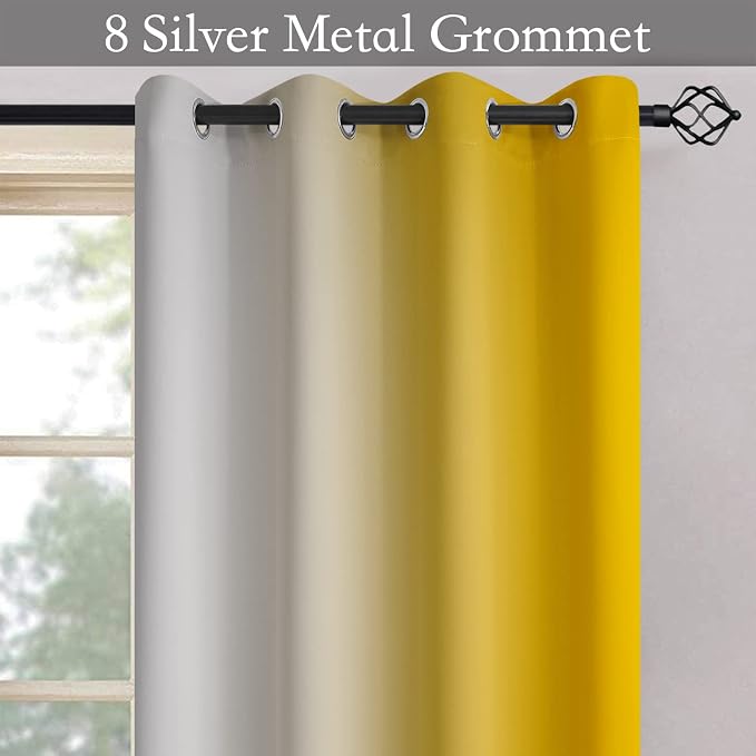 SimpleHome Ombre Room Darkening Curtains - Image 4