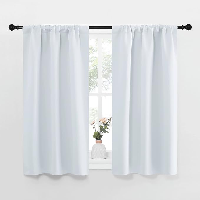 NICETOWN Greyish White Window Curtain Panels by NICETOWN