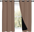 NICETOWN Bedroom Full Blackout Curtain Panels, Super Thick Insulated Window by NICETOWN