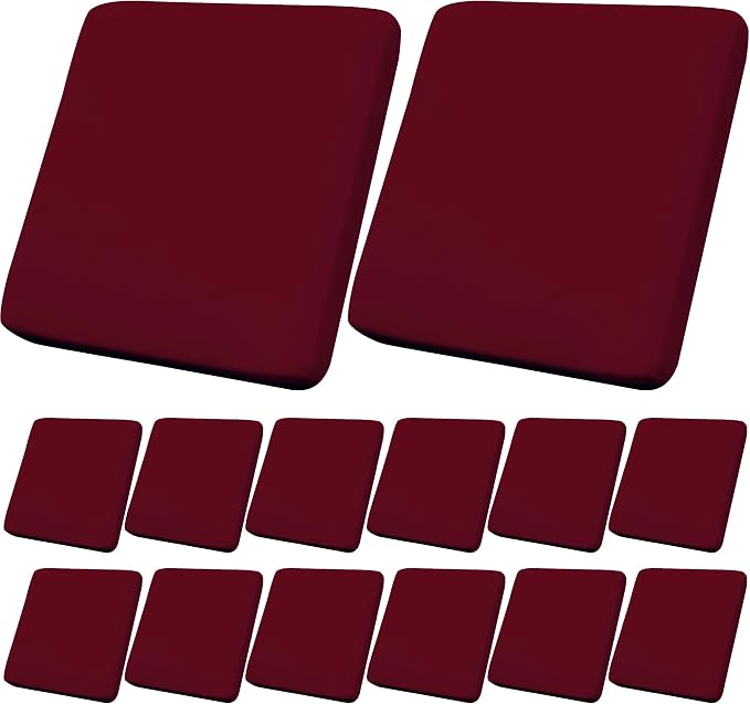 14Pcs Outdoor Cushion Covers, Patio Cushion Covers, Stretch Elastic Slipcovers by dreahoteztil