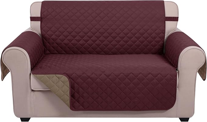 U-NICE HOME Loveseat Sofa Cover Reversible Couch Cover by U-NICEHOME