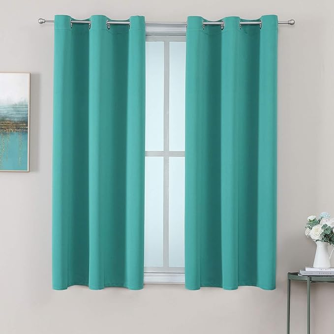 ChrisDowa Blackout Curtains for Bedroom and Living Room 45 Inches Long | 2 by ChrisDowa