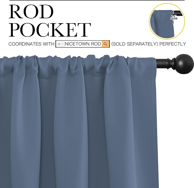 NICETOWN RV Blackout Curtains for Camper Windows, Short Blackout Curtains & - Image 3