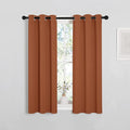NICETOWN Burnt Orange Window Curtains Blackout Drapes, 1 Pair, 29 by 40 inches by NICETOWN