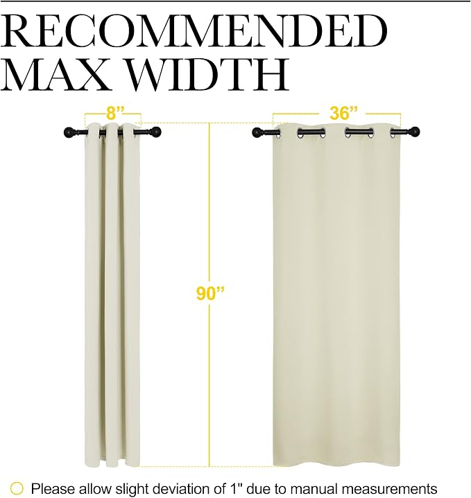 NICETOWN Room Darkening Curtain Panels - Image 6