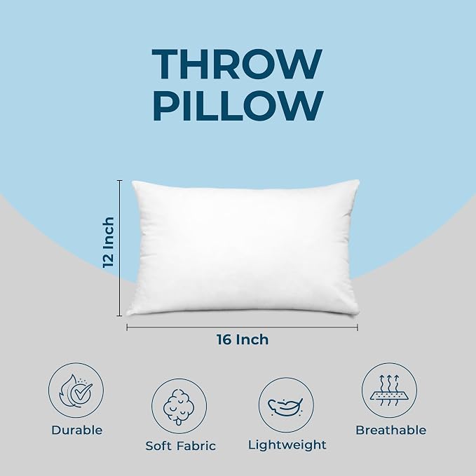 Utopia Bedding Throw Pillows – 12 x 16 Inches Down Alternative Pillows - Image 4