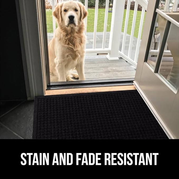 GORILLA GRIP® Ultra Absorbent Front Door Mat Outside Entrance 72x24, Traps Dirt - Image 9
