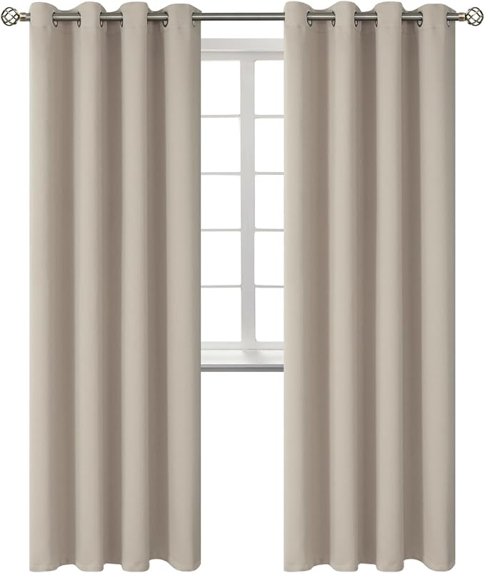 BGment Room Darkening Curtains 84 Inches Long by BGment