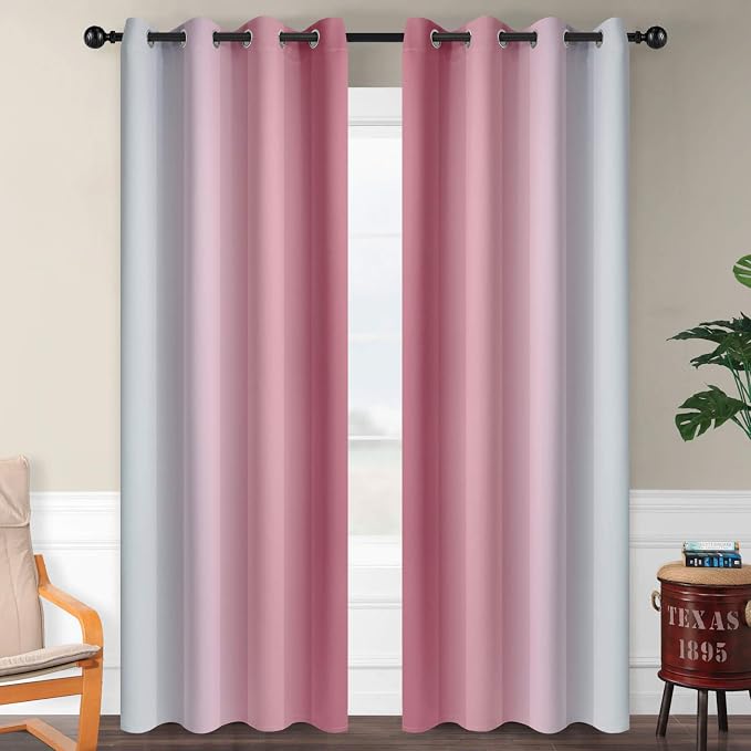 SimpleHome Ombre Room Darkening Curtains - Image 2