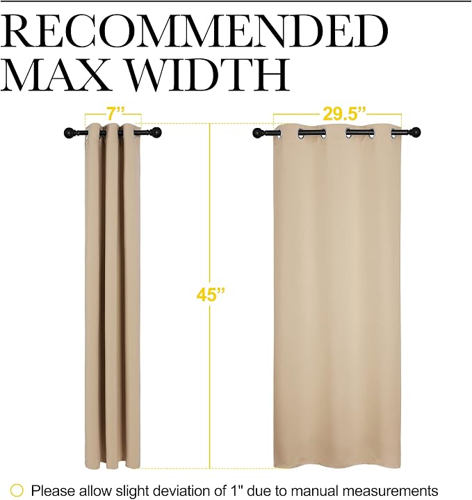 NICETOWN Room Darkening Curtain Panels - Image 8