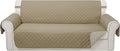 Reversible 4 Seater Sofa Cover 91 Inch Large Couch Cover Furniture Protector by LuxshareHome