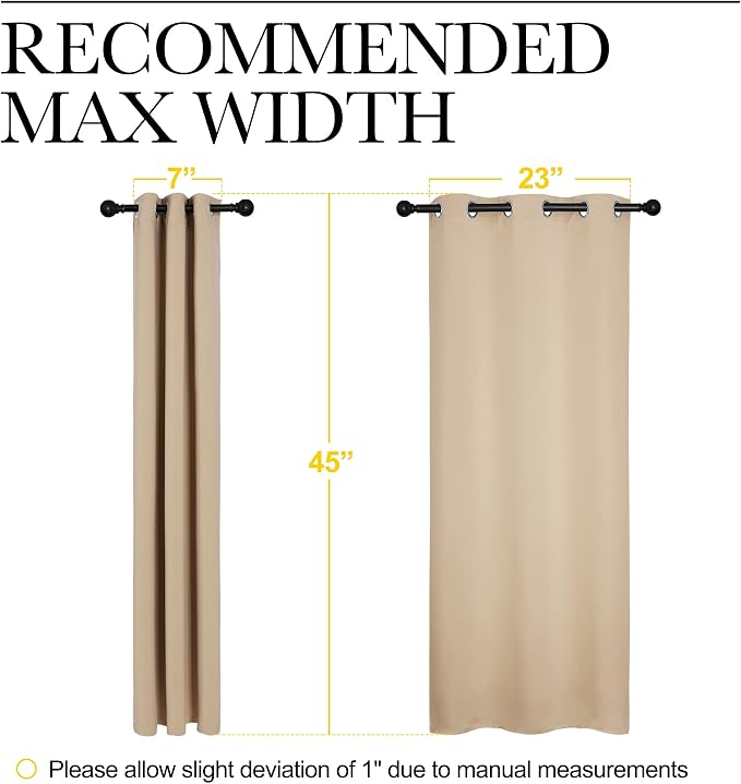 NICETOWN Room Darkening Curtain Panels - Image 7