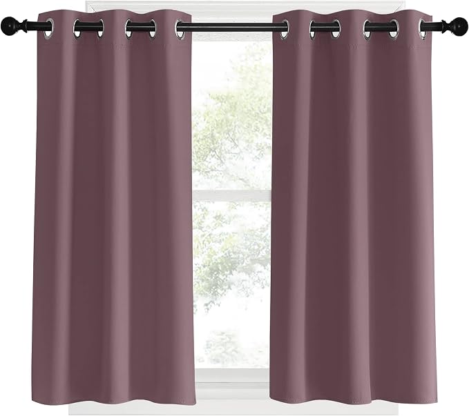 NICETOWN Room Darkening Short Curtain Panels - Image 2