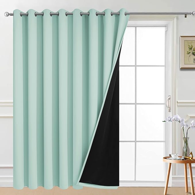Yakamok Extra Wide 100% Blackout Full Shading Curtains by Yakamok