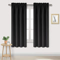 DWCN Black Room Darkening Blackout Curtains by DWCN