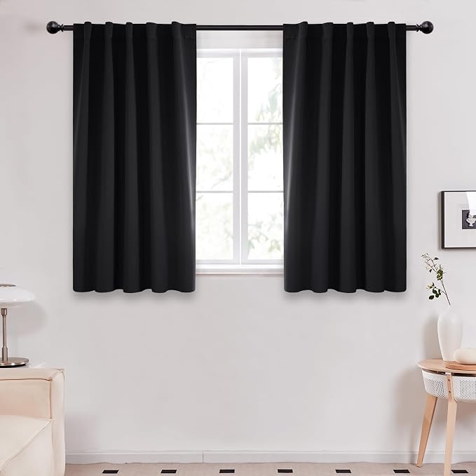 Deconovo Blackout Curtains, Thermal Insulated, W42 x L54 2 Panels, Back Tab by Deconovo