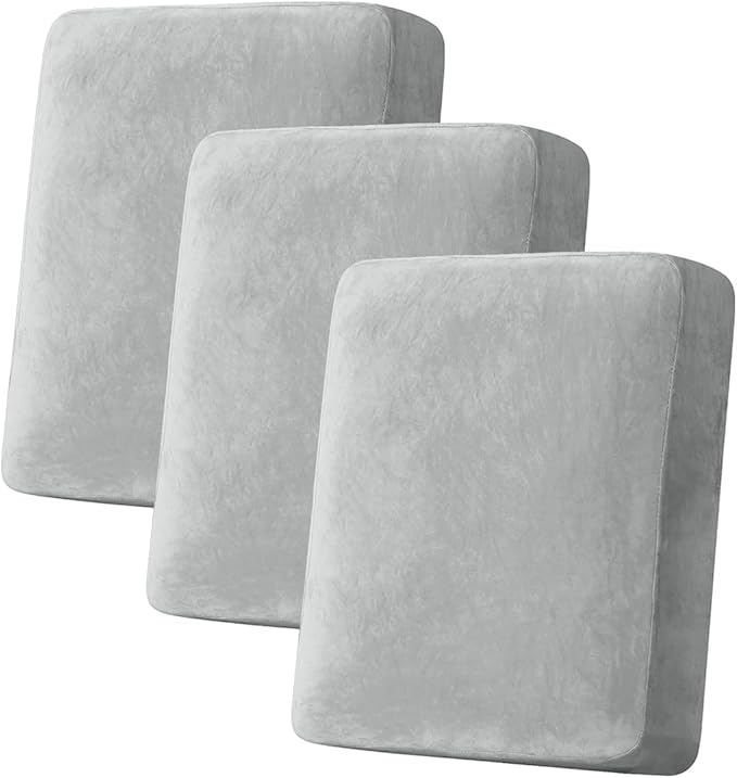 Couch Cover Stretch Velvet Sofa Cushion Cover 3-Piece by Taque