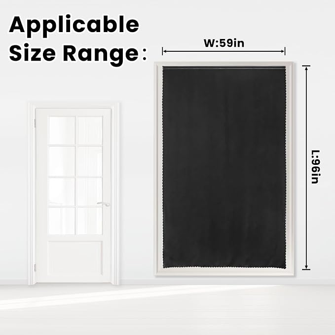 Adhesive Blackout Curtains- Self Stick Curtain No Rod Needed Easy to Hang - Image 7