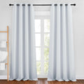 NICETOWN Greyish White Curtains 96 inches Long, Grommet Thermal Insulated by NICETOWN