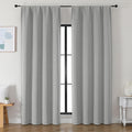 Simplebrand Ava Silver Grey Blackout Curtains by Simplebrand