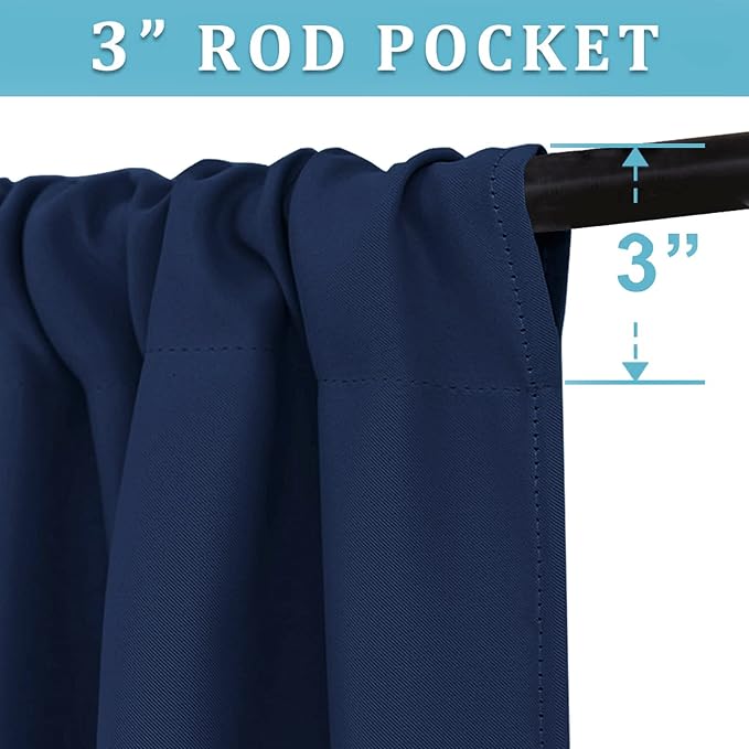 RYB HOME Short Blackout Curtains - Image 2