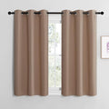 NICETOWN Cappuccino Small Window Kitchen Blackout Curtains, Thermal Insulated by NICETOWN