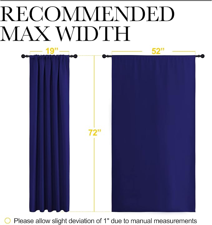 NICETOWN Bedroom Curtains Blackout Draperies - Image 7