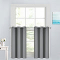 Yakamok Short Blackout Curtains 36 inches, Grommet Thermal Insulated Small by Yakamok