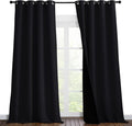 NICETOWN Cold Blocking 100% Blackout Curtains, Durable Black Lined Blackout by NICETOWN