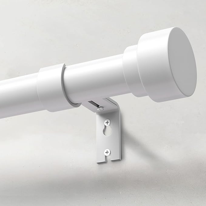 IFELS Heavy Duty Curtain Rods for Windows 48 to 84 Inch, 1 Inch Adjustable by IFELS