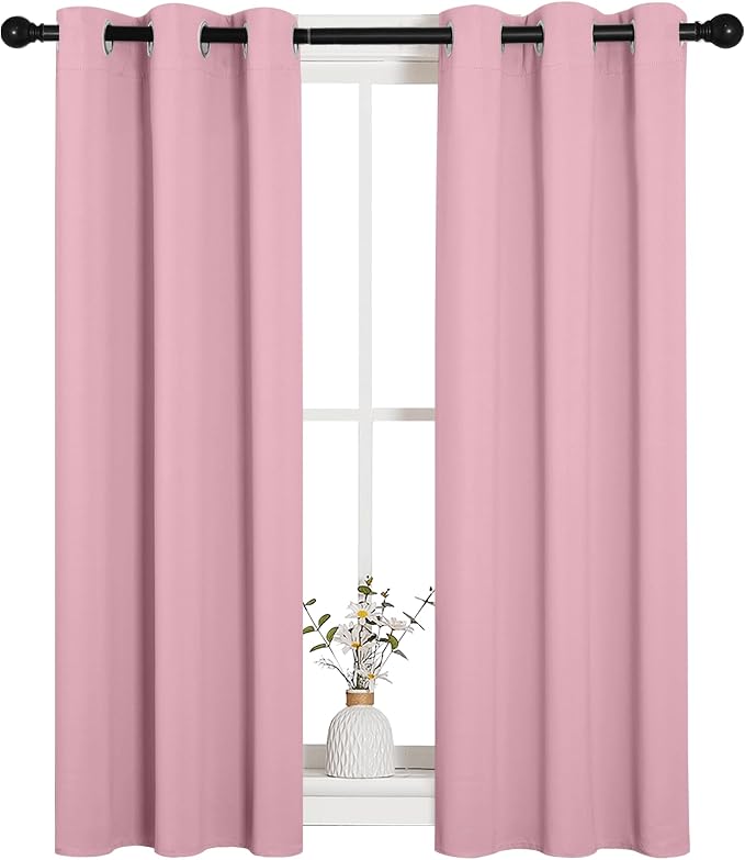 NICETOWN Window Curtain Panels, Thermal Insulated Solid Grommet Blackout - Image 2