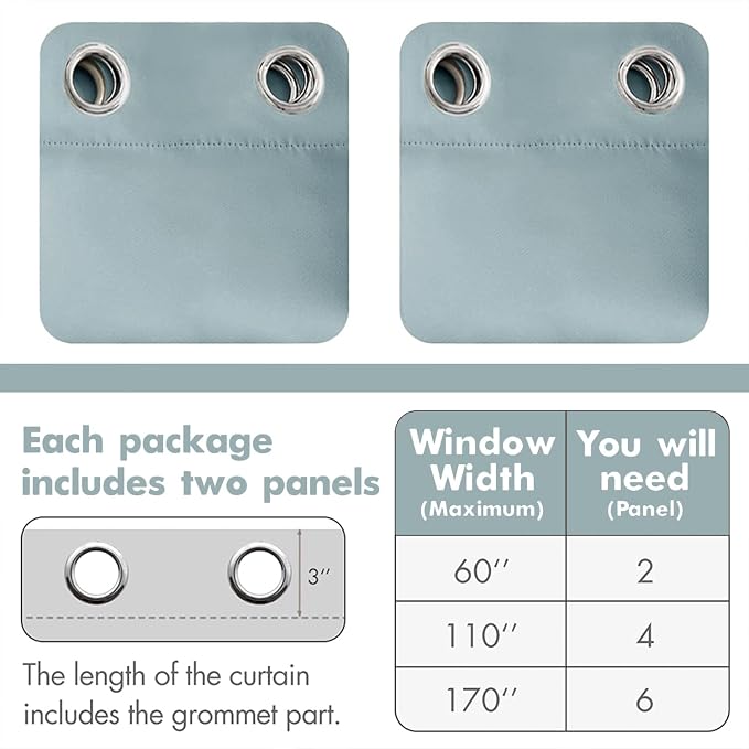 MIULEE Blackout Curtains 96 Inches Long - Image 6