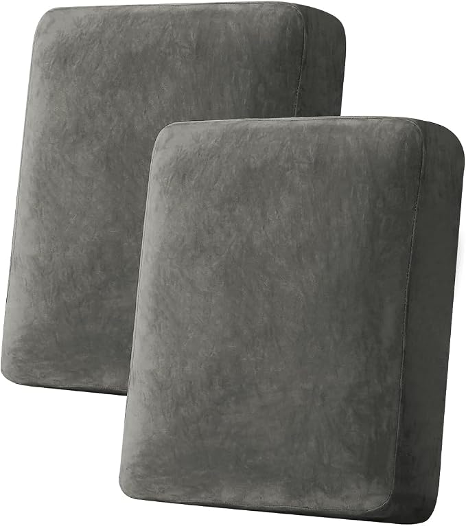 Couch Cover Stretch Velvet Sofa Cushion Cover 2-Piece by Taque