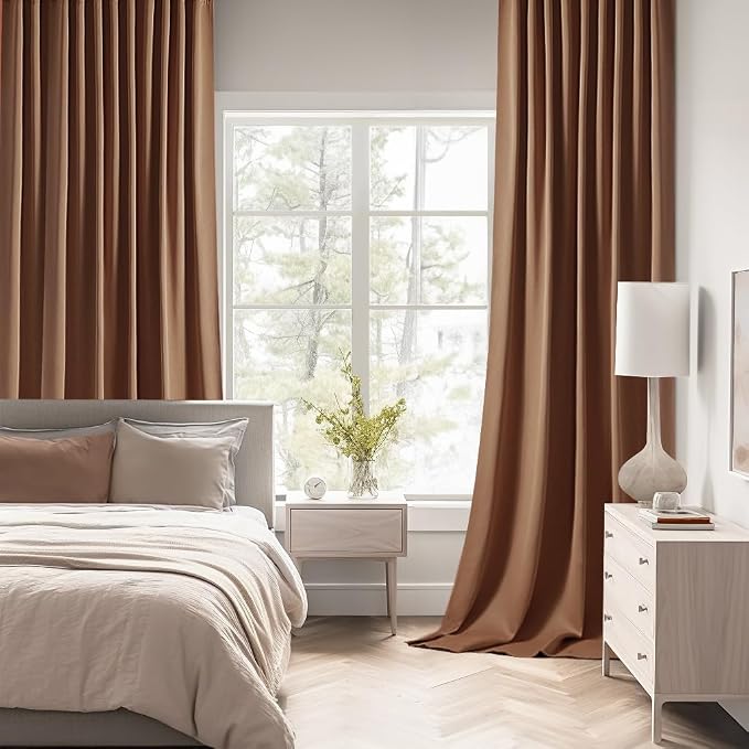 MIULEE Back Tab Blackout Curtains 84 Inch Length 2 Panels Set - Image 2