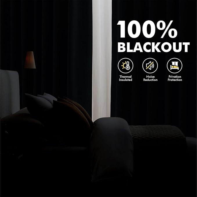 MIULEE 100% Blackout Linen Curtains - Image 2