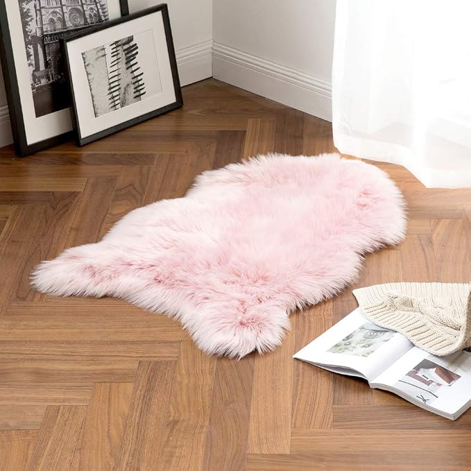 MIULEE Fluffy Rug Soft Shaggy Faux Fur Area Rug Luxury Plush Sheepskin Carpet - Image 4