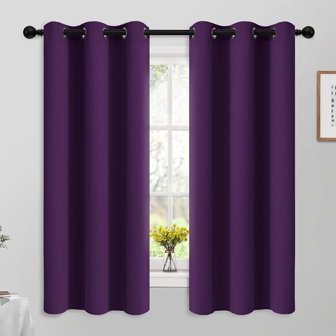 Yakamok Blackout Curtains Room Darkening Thermal Insulated Grommet Top Solid by Yakamok