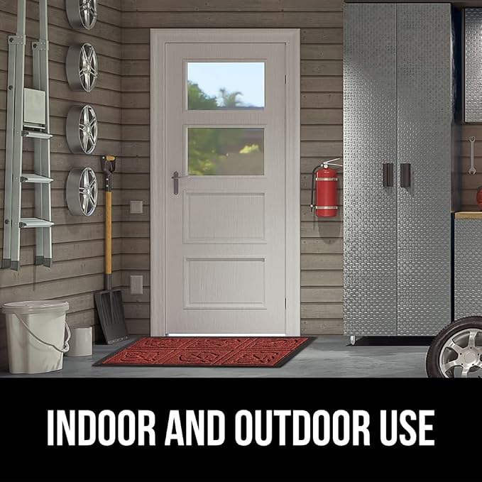 GORILLA GRIP 100% Waterproof All-Season WeatherMAX Doormat, US Designed Natural - Image 9