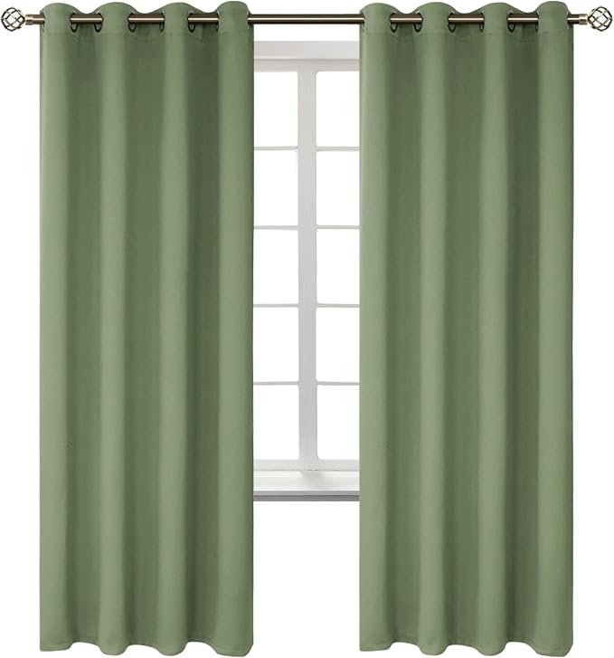 BGment Room Darkening Curtains 72 Inches Long by BGment