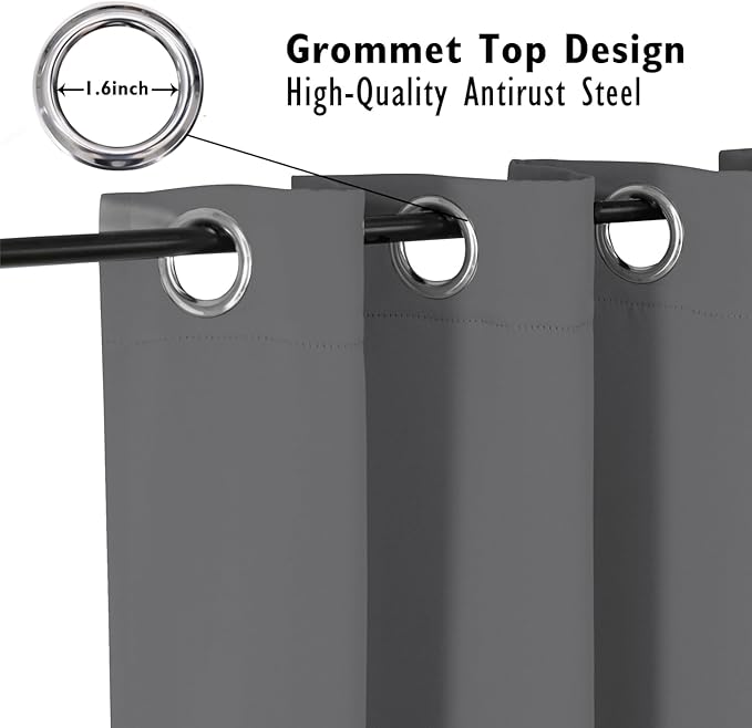 ChrisDowa Blackout Curtains 108 inches Long - Image 2