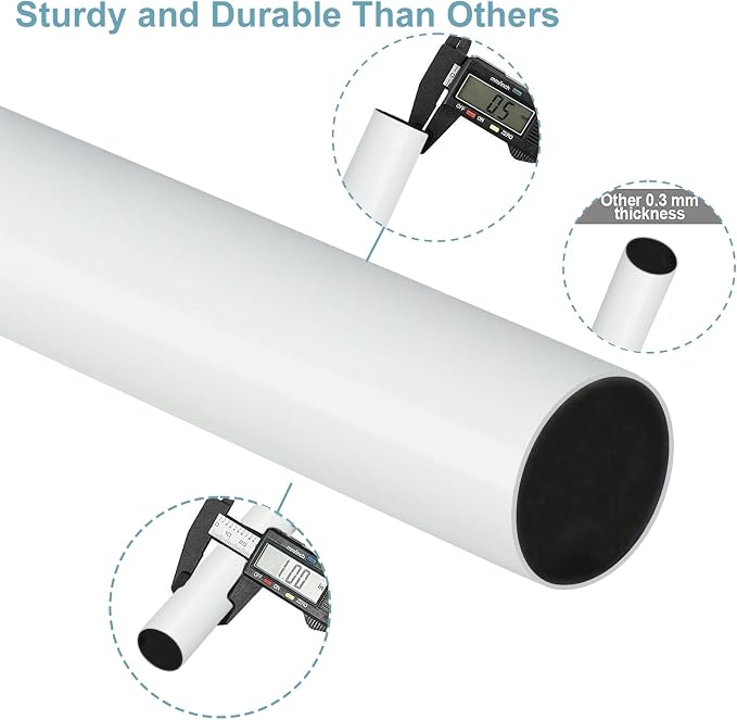 Byondeth Curtain Rods for Windows 16 to 200 Inches Adjustable Length 1 Inch - Image 8