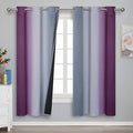 Estelar Textiler Ombre Purple and Grey Blackout Curtains 72 Inches Long by ESTELARTEXTILER