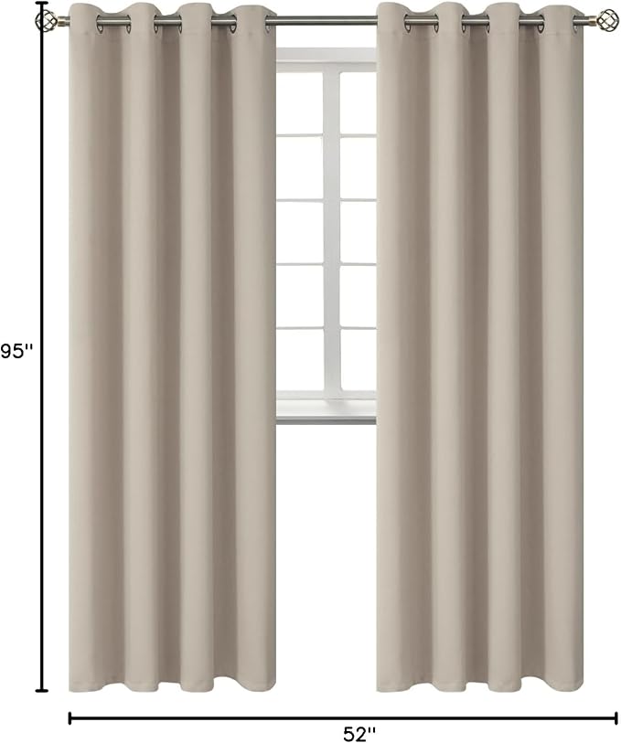 BGment Room Darkening Curtains 95 Inches Long - Image 8