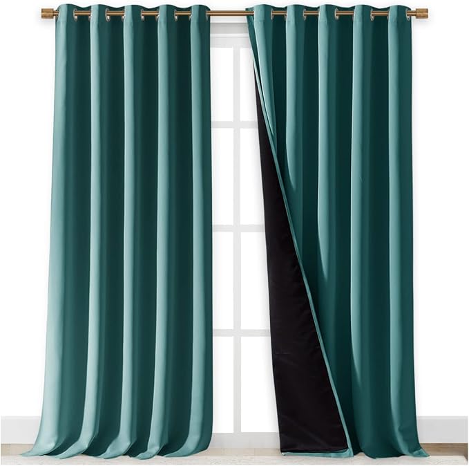 NICETOWN 100% Blackout Blinds, Laundry Room Decor Window Treatment Curtains - Image 2