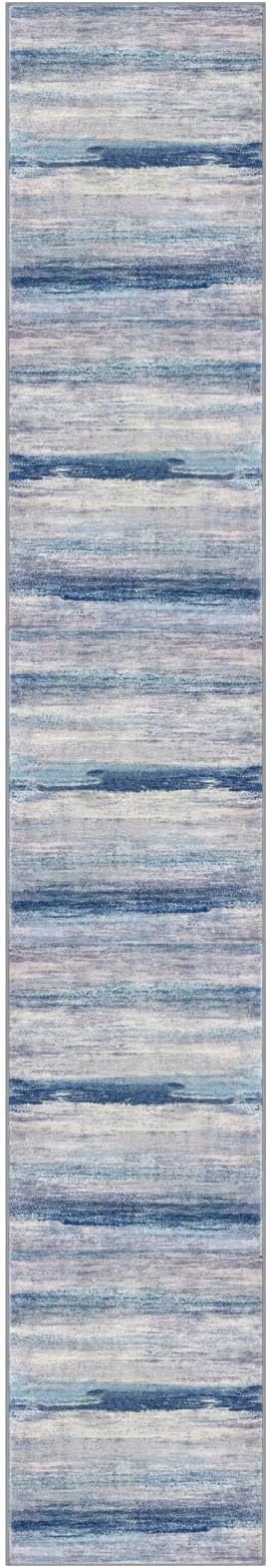 KOZYFLY Modern Abstract Hallway Runner, 2x12 Washable Rug Runner Non-Slip Soft - Image 8