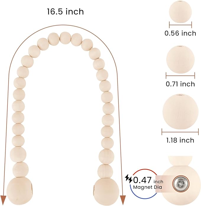 KLOGTSIND Magnetic Curtain Tiebacks, Curtain Tie Backs - Image 3