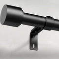 GEEBOBO Black Curtain Rods for Windows 28 to 48 Inch, 1 Inch Adjustable Heavy by GEEBOBO