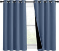 NICETOWN Stone Blue 100% Blackout Curtains 54 inches Long, Thermal Insulated by NICETOWN
