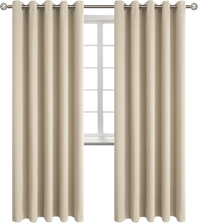 BGment Room Darkening Curtains 84 Inches Long by BGment